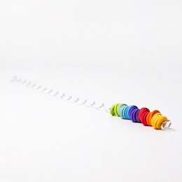 Grimm's - Metalowa spirala z krążkami Rainbow