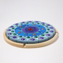 Grimm's - Układanka z kryształkami Mandala błyszcząca średnica 27 cm 3lata+ Niebieska