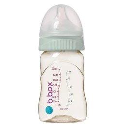 B.Box - Butelka ze smoczkiem do karmienia niemowląt wykonana z PPSU 180 ml Sage