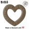 BIBS - Baby Gryzak Bitie Heart Dark oak