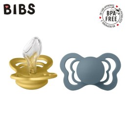 BIBS - Smoczek anatomiczny 2 szt. M (6-18 m) Couture Mustard-Petrol