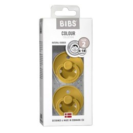 BIBS - Smoczek uspokajający M (6-18 m) Duo colour Mustard