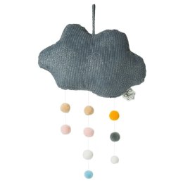 Picca LouLou - Zawieszka mobile 34 cm Sparkle cloud Grey with pompons