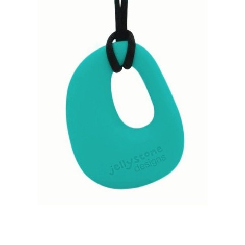 Jellystone Designs - Wisiorek silikonowy Gryzak Kamyk Turquoise baja green