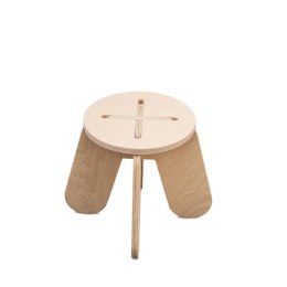 Babai - Drewniany stołek dziecięcy X Pink
