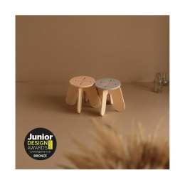 Babai - Drewniany stołek dziecięcy X Pink