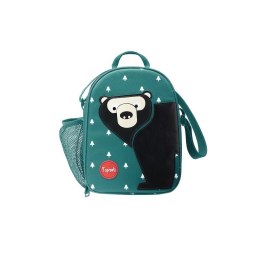 3 Sprouts - Lunch bag dla dzieci Niedźwiedź Teal