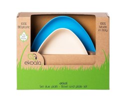 EKoala - Miseczka i Talerzyk Bio plastik Blue