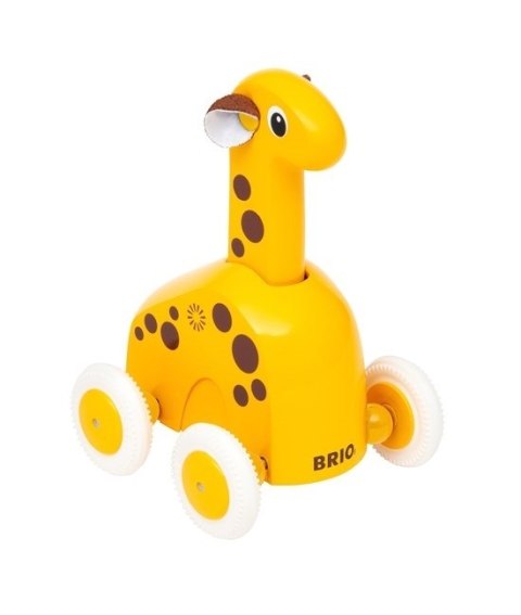 BRIO - Drewniana zabawka Naciśnij i jedź Żyrafa