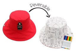 FlapJackKids - Dwustronny kapelusz do kolorowania DIY M Niedźwiedź