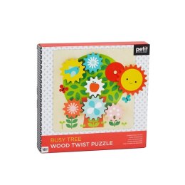 Petit Collage - Drewniane ruchome Puzzle dla dziecka Drzewo