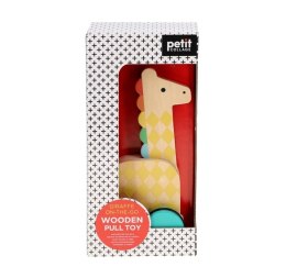 Petit Collage - Zabawka do ciągnięcia Żyrafa