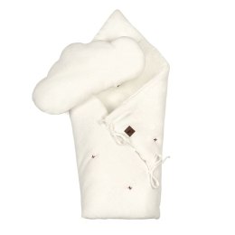 Hi Little One - Rożek z poduszką z bawełny organicznej Quilt Baby horn White