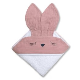 Hi Little One - Ręcznik z kapturem 100 x 100 cm Bunny Blush