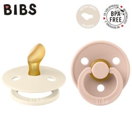 BIBS - Smoczek anatomiczny 2 szt. S (0-6 m) Colour Ivory-Blush