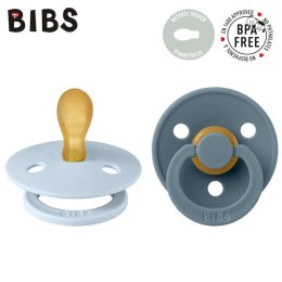 BIBS - Smoczek symetryczny 2 szt. S (0-6 m) Colour Baby blue-Petrol