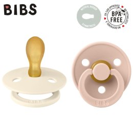 BIBS - Smoczek symetryczny 2 szt. M (6-18 m) Colour Ivory-Blush
