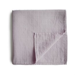 Mushie - Otulacz z bawełny organicznej 120 x 120 cm Soft mauve