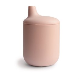 Mushie - Silikonowy kubek niekapek Sippy cup Blush