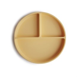 Mushie - Silikonowy talerzyk z przyssawką Pale daffodil