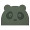 Nuuroo - Silikonowa podkładka na stół dla dzieci Panda Dusty green