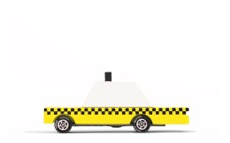 Candylab - Samochód drewniany Yellow Taxi