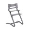 Leander - Krzesełko do karmienia + barierka, tacka Classic™ Grey + poduszka Dusty Blue