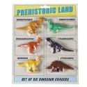 Rex London - Gumki do mazania 6 szt. Dinozaury