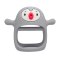 Smily Mia - Gryzak silikonowy Never drop Pingwin Buddy Light grey