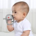 Smily Mia - Gryzak silikonowy Never drop Pingwin Buddy Light grey