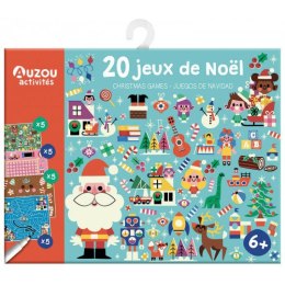 Auzou - Zestaw 20 podróżnych gier świątecznych