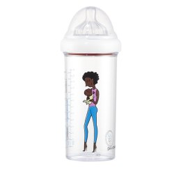Le Biberon Français - Butelka ze smoczkiem do karmienia niemowląt Tritanowa 6m+ 360 ml Afromama