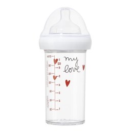 Le Biberon Français - Butelka ze smoczkiem do karmienia niemowląt Tritanowa 6m+ 210 ml My love