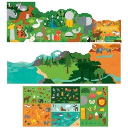 Petit Collage - Naklejki z planszą Zwierzęta