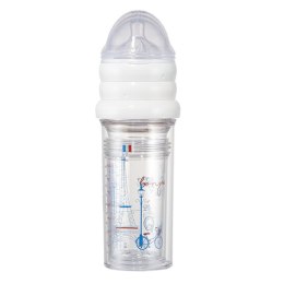 Le Biberon Français - Zestaw butelek dla noworodków i niemowląt 3 szt. (2x 210 ml + 1x 360 ml) Paryż