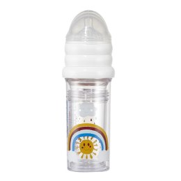 Le Biberon Français - Zestaw butelek dla noworodków i niemowląt 3 szt. (2x 210 ml + 1x 360 ml) Tęcza