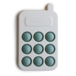 Mushie - Zabawka sensoryczna Bąbelki do wciskania Phone Cambridge blue
