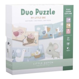 Little Dutch - Duo puzzle (20 el.) Flowers & butterflies