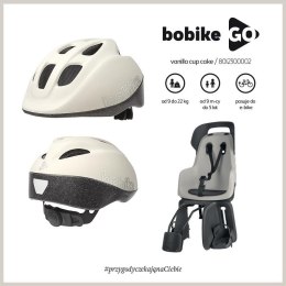 Bobike - Fotelik rowerowy Go 1P do ramy Vanilla cupcake