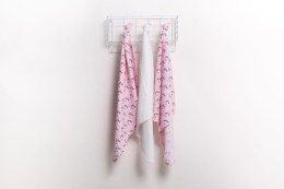 Luma Babycare - Otulacz muślinowy 110 x 110 cm Racoon Pink