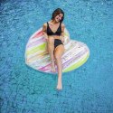Swim Essentials - Luksusowy materac do pływania Serce Rainbow