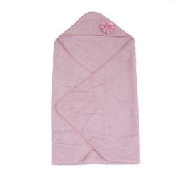 Bo Jungle - Ręcznik z kapturkiem Eco organic Flower Pink