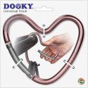 Dooky - Hak-Zaczep do wózka serce Matt pink