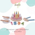 Jouéco - Drewniany tort urodzinowy i akcesoria