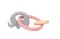 Bo Jungle - Silikonowy gryzak Pierścień Elephant Pink
