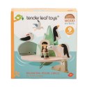 Tender Leaf Toys - Drewniana gra zręcznościowa Balansujący biegun polarny