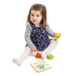 Tender Leaf Toys - Drewniana zabawka sensoryczna Kształty i dźwięki Ogród