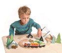 Tender Leaf Toys - Drewniane akcesoria do kolejki Górski przejazd