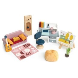 Tender Leaf Toys - Drewniane meble do domku dla lalek Pokój młodzieżowy