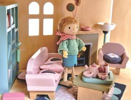 Tender Leaf Toys - Drewniane meble do domku dla lalek Salon